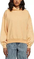 Bluzy damskie - Urban Classics Damska bluza z kapturem oversized Towel Washed, pomarańczowy (Paleorange), 3XL - miniaturka - grafika 1