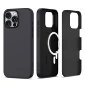 Etui i futerały do telefonów - Etui TECH-PROTECT Silicone MagSafe do Apple iPhone 16 Pro Max Czarny Mat - miniaturka - grafika 1