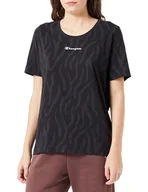 Koszulki i topy damskie - Champion T-Shirt Damski, Czarny, L - miniaturka - grafika 1