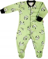 Pajacyki dla niemowląt - PAJAC pajacyk rozpinany ze ściągaczem Zebry MIĘTA r 74 KLEKLE - miniaturka - grafika 1