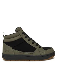 Skechers Sneakersy Smooth Street 405618L Khaki - Buty dla chłopców - miniaturka - grafika 1