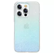 Etui i futerały do telefonów - Kingxbar Streamer Series luksusowe eleganckie etui na iPhone 13 Pro niebieski (Glitter) - miniaturka - grafika 1