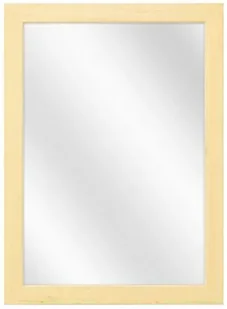 Drewniane lustro ścienne w naturalnej ramie G9-K81 - Lustra - miniaturka - grafika 1