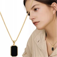 Naszyjniki - Naszyjnik Celebrytka Damski Złoty Boho Pozłacany 18K Stal chirurgiczna 316L - miniaturka - grafika 1