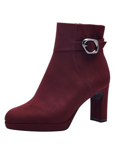Tamaris Damskie buty 1-25322-43, modne kozaki, Merlot, 42 EU, Merlot, 42 EU
