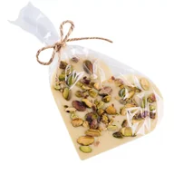 Czekolada - Serce biała czekolada z pistacjami - miniaturka - grafika 1