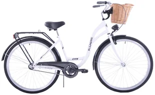 Kozbike (K51) 1S 28 cali Damski Biało-Czarny - Rowery - miniaturka - grafika 1