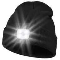 Czapki dla dzieci - TEMU Czapka LED zasilana przez USB z wbudowaną latarką czołową - 4-LED ustawienia jasności, 3 tryby (jasny, średni, świeży), 3 kolory (czerwony, - miniaturka - grafika 1