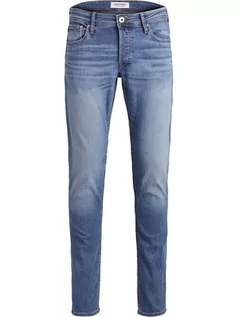 Spodnie męskie - Jack & Jones Dżinsy - Slim fit - w kolorze niebieskim - grafika 1