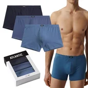 Majtki męskie - BOKSERKI MĘSKIE bawełniane luźne nieuciskające klasyczne Atlantic *XL - miniaturka - grafika 1