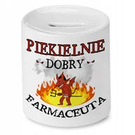 Skarbonki - Skarbonka Dla Farmaceuty na Urodziny na Prezent z Nadrukiem ze Zdjęciem - miniaturka - grafika 1