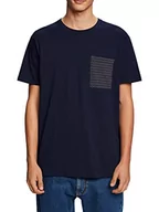 Koszulki męskie - ESPRIT T-shirt męski 033EE2K307, 400/NAVY, M, 400/granatowy, M - miniaturka - grafika 1