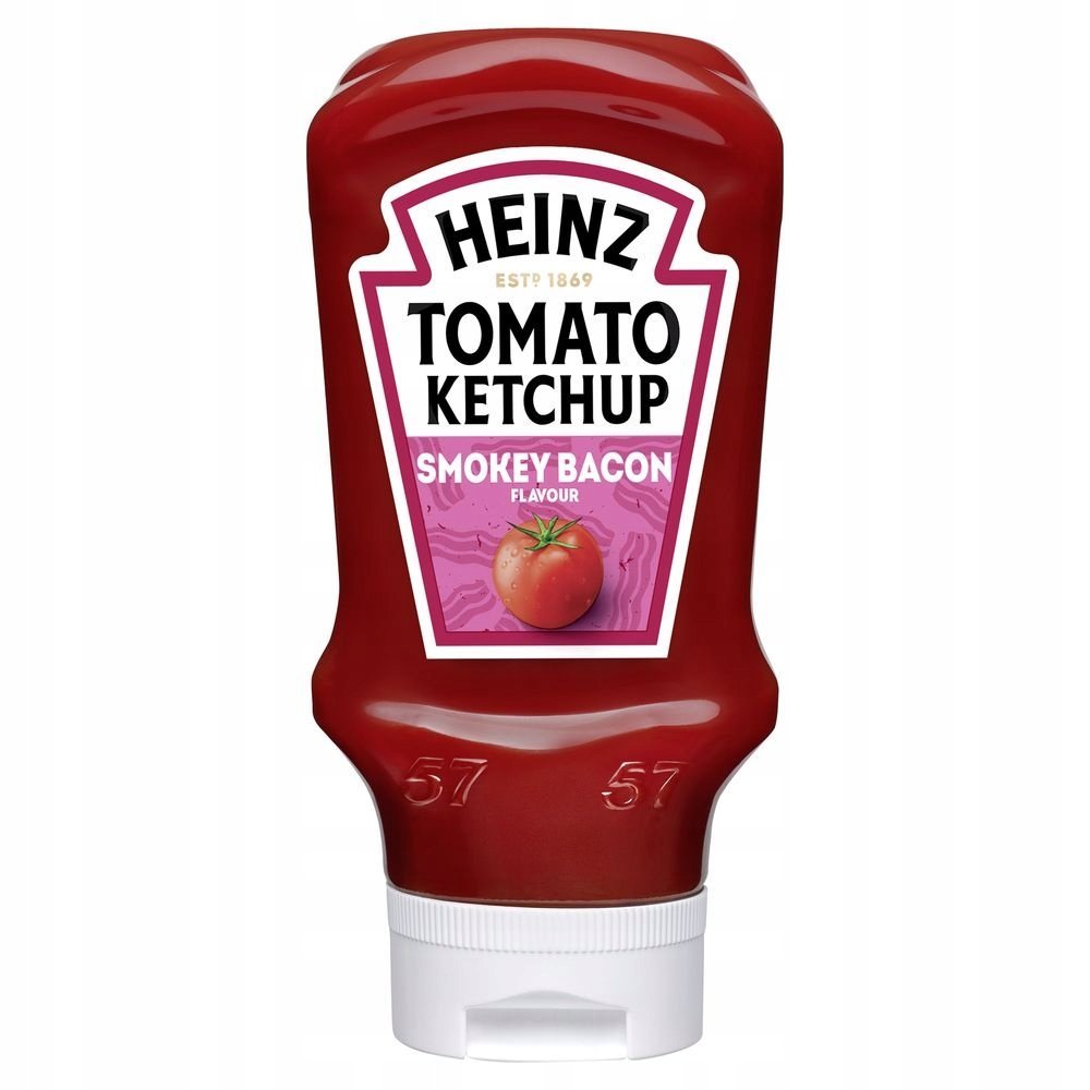 Heinz Tomato Ketchup Smokey Bacon Ketchup pomidorowy smakowy 460g / 400ml
