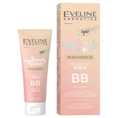 Kremy BB - Eveline Cosmetics My Beauty Elixir Pielęgnujący krem BB All in One Peach Cover Light 01 30ml - miniaturka - grafika 1