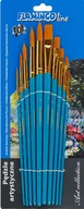 Przybory szkolne - Titanum Pędzle artystyczne syntetyczne mix 10szt - miniaturka - grafika 1