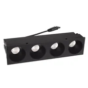 Lampy ogrodowe - Sufitowy moduł podtynkowy MODULAR HM180 4L Maxlight LED 12W 3000K czarny - miniaturka - grafika 1