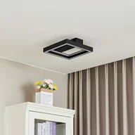 Lampy sufitowe - Lucande Smart lampa sufitowa LED Tjado, 30 cm, czarna, RGBW - miniaturka - grafika 1