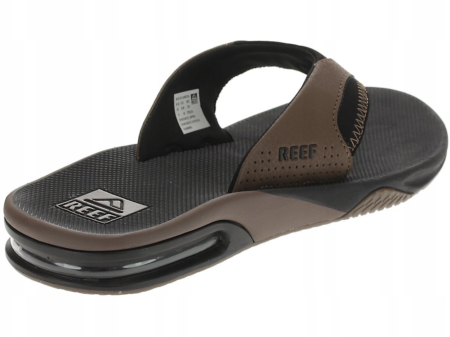 Reef M'S Fanning, black and tan, 44 us 11