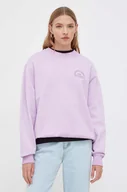 Bluzy damskie - Vans bluza bawełniana damska kolor różowy z aplikacją - miniaturka - grafika 1