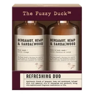 Zestawy kosmetyków damskich - Baylis&Harding The Fuzzy Duck Bergamot, Hemp&Sandalwood Mens Refreshing Duo Gift Set - miniaturka - grafika 1