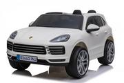Pojazdy elektryczne dla dzieci - Pojazd Porsche Cayenne S Lakierowany Biały - miniaturka - grafika 1