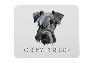 Terier czeski podkładka geometryczny Art-Dog - Podkładki pod mysz - miniaturka - grafika 1