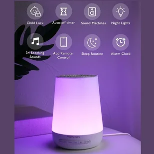 Momcozy MOMCOZY BALTOJO TRIUKŠMO APARATAS SU PAKRAUNAMA BATERIJA - Szumiące zabawki - miniaturka - grafika 1