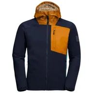 Kurtki męskie - Kurtka męska Jack Wolfskin Millenium softshell hybrydowa granatowa-XXL - miniaturka - grafika 1