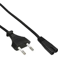 Kable światłowodowe - InLine Kabel zasilający Kabel Zasilający Typ C Euro Euro 8 C7 plug czarny 5m 16654F - miniaturka - grafika 1