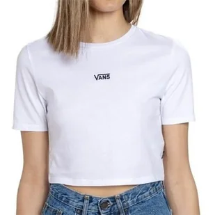 Koszulka sportowa damska Vans Flying V Crew Crop - Koszulki i topy damskie - miniaturka - grafika 1