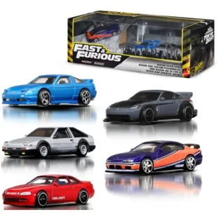 Zestaw pojazdów Hot Wheels Premium Szybcy i wściekli Tokio Drift JFL99 (5 szt.) - Samochody i pojazdy dla dzieci Zestaw pojazdów Hot Wheels Premium Szybcy i wściekli Tokio Drift JFL99 (5 szt.) - Samochody i pojazdy dla dzieci - miniaturka - grafika 1