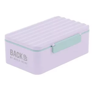 Śniadaniówka BackUp 6 C39 fiolet/seledyn DERFORM - Lunch boxy - miniaturka - grafika 1