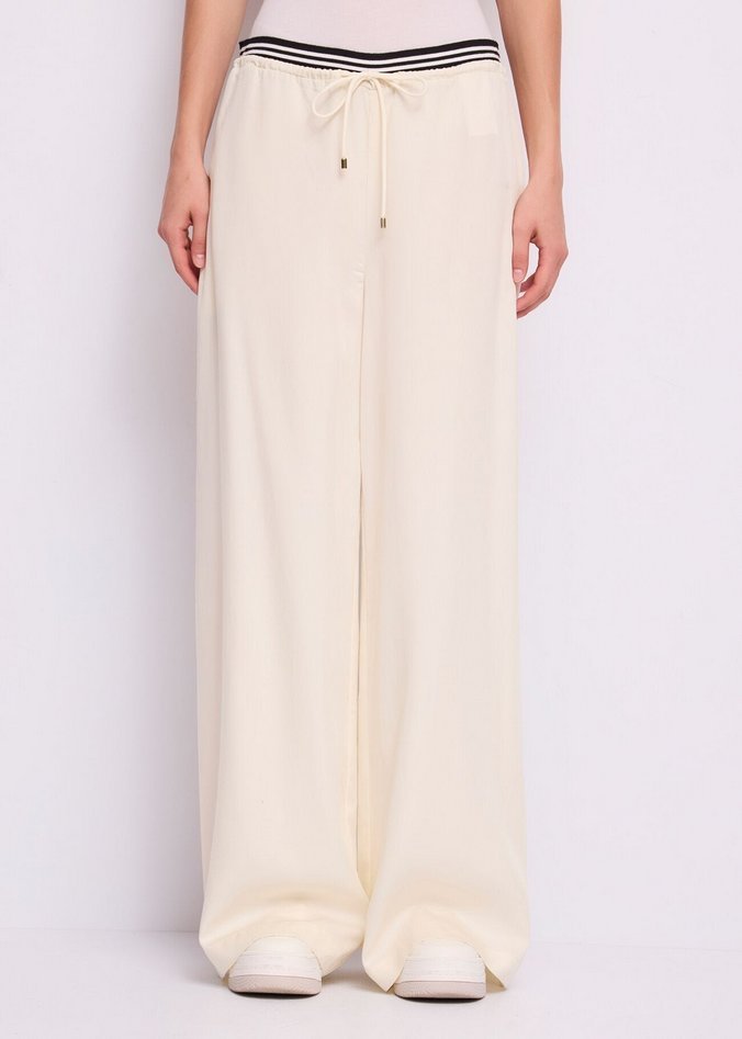 Spodnie unisex gaudi pantalone con coulisse tofu altro