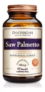 Doctor Life Doctor Life Saw Palmetto ekstrakt z owoców palmy sabałowej 160mg suplement diety 60 kapsułek - Suplementy naturalne - miniaturka - grafika 1