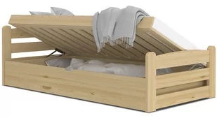 Łóżko 90x200 + materac podnoszone DAWID - Łóżka - miniaturka - grafika 1
