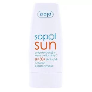 Ziaja Sopot Sun Krem Antyoksydacyjny z wit.C SPF50+  50ml - Kremy do twarzy z filtrem - miniaturka - grafika 3