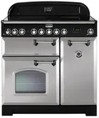 Kuchenki elektryczne - Kuchnia z płytą ceramiczną FALCON Classic Deluxe 90 Królewska perła chrom - miniaturka - grafika 1