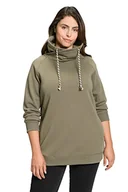 Bluzy damskie - Ulla Popken Bluza damska, zielony, 66-68 - miniaturka - grafika 1