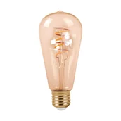 Żarówki LED - Eko-Light Żarówka FILAMENT LED ST64 E27 4W ciepła 3000K łezka spirala gold ML556 - miniaturka - grafika 1