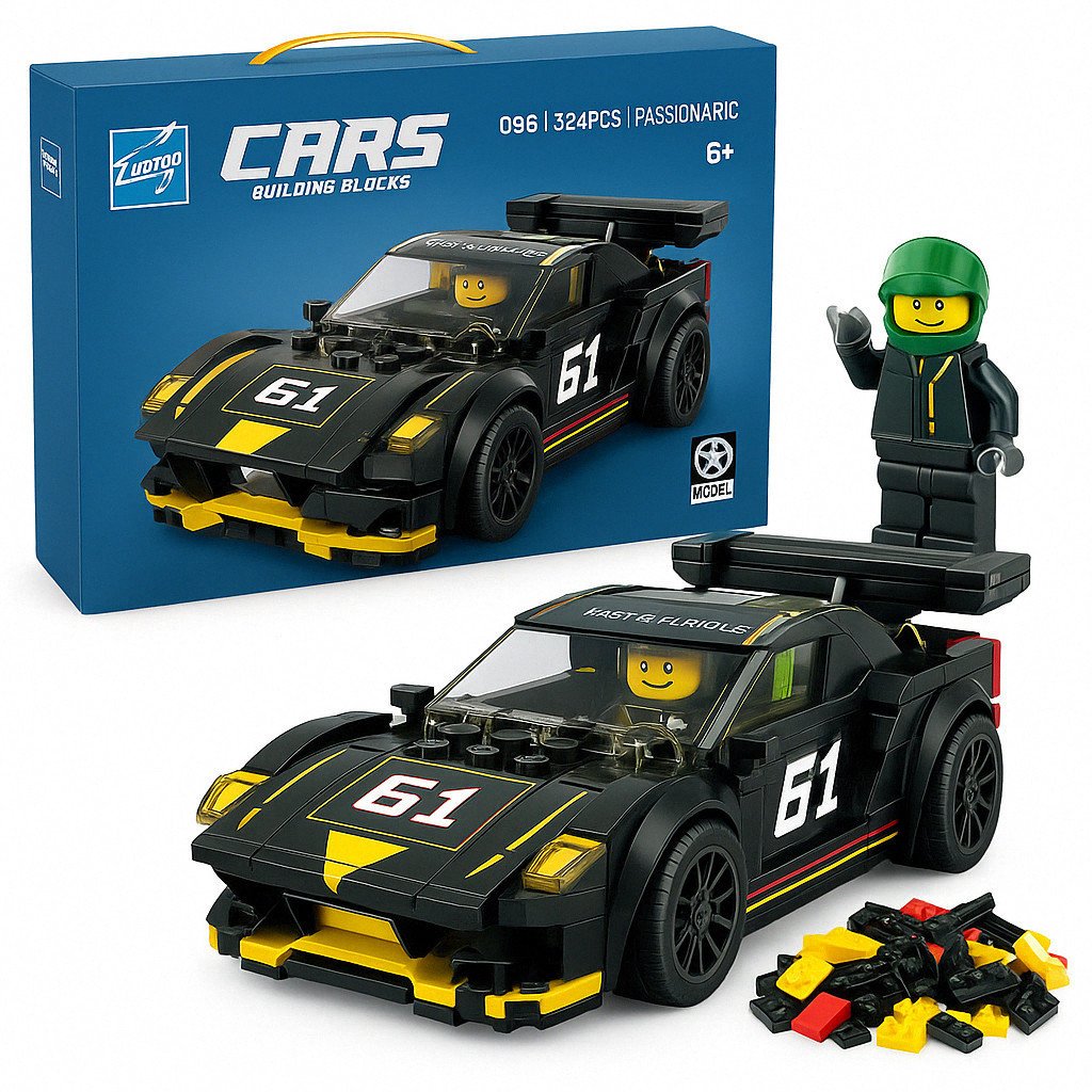 Klocki Konstrukcyjne Auto 322 el. Samochód Prezent Dla Dzieci 6+