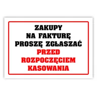 Tablice BHP - Tablica laminowana A5 - zakupy na fv proszę zgłaszać - miniaturka - grafika 1