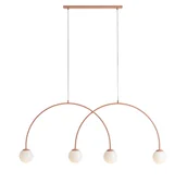 Lampy sufitowe - Lampa wisząca UNA 4 CORAL L 1116L11_L - Aldex - miniaturka - grafika 1