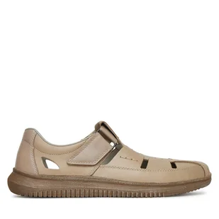 Sandały Rieker 10453-60 Beżowy - Sandały męskie - miniaturka - grafika 1