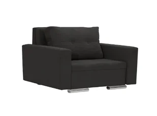 Fotel FOLLER z funkcją spania sofa Czarny - Sofy i kanapy - miniaturka - grafika 1
