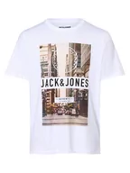 Koszulki męskie - Jack & Jones - T-shirt męski  JJGarner, biały - miniaturka - grafika 1