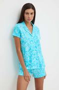 Piżamy damskie - Lauren Ralph Lauren piżama damska kolor niebieski ILN12331 - miniaturka - grafika 1