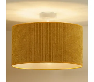 Duolla - Żyrandol natynkowy CORDUROY 1xE27/15W/230V śr. 40 cm żółty - Lampy sufitowe - miniaturka - grafika 1