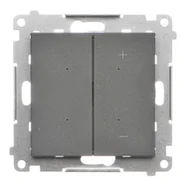 Wyłączniki światła i elektryczne - Kontakt Simon Ściemniacz do LED ściemnialnych klawiszowy Simon 55 - grafitowy mat - miniaturka - grafika 1