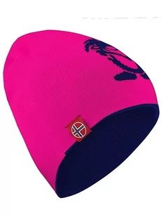 Trollkids Dwustronna czapka beanie "Troll" w kolorze różowo-granatowym - Czapki dla dzieci - miniaturka - grafika 1