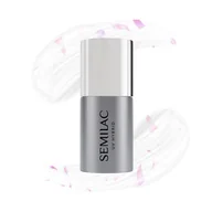 Lakiery hybrydowe - Semilac - Top do lakierów hybrydowych T22 Flower Flakes 7ml - miniaturka - grafika 1